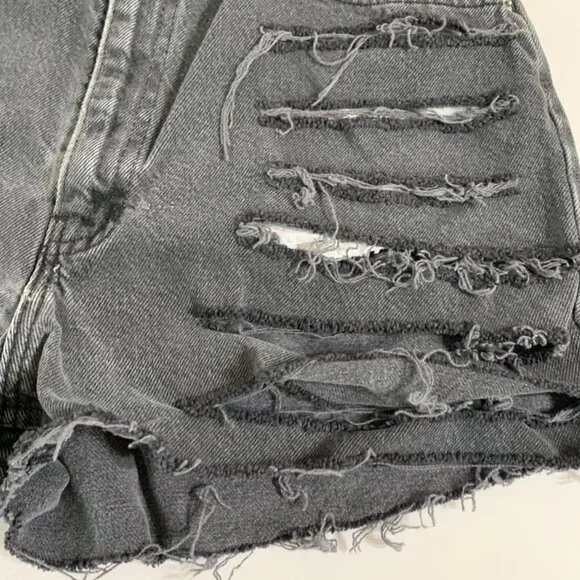 Faded Glory Shorts Gray Grunge, Goth, Punk - Picture 3 of 8